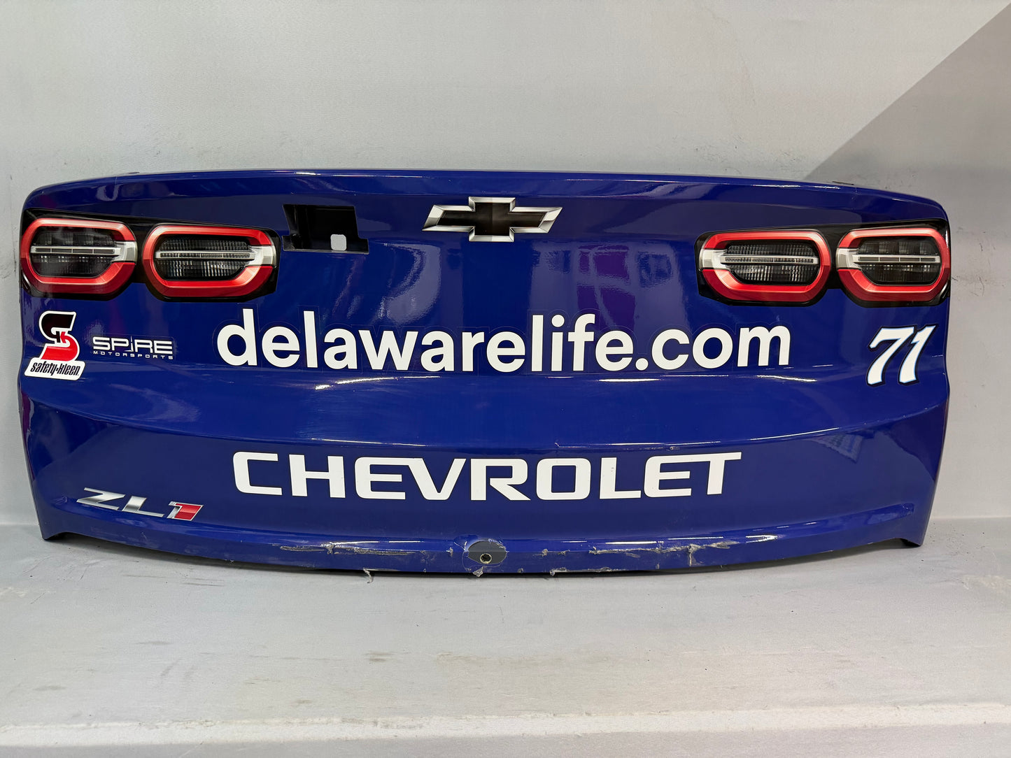 Michael McDowell #71 2025 Las Vegas Delaware Life Nascar Rear Bumper