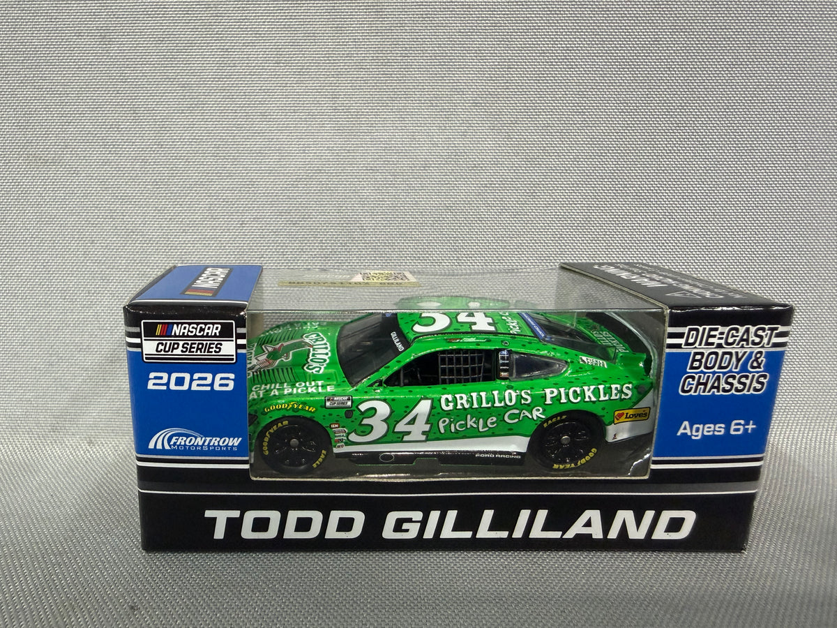 Todd Gilliland #34 2026 Grillos Pickles Nascar 1/64 Diecast