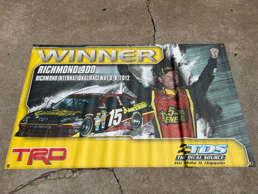 Clint Bowyer #15 2012 Richmond 5 Hour Energy Nascar Winner Banner