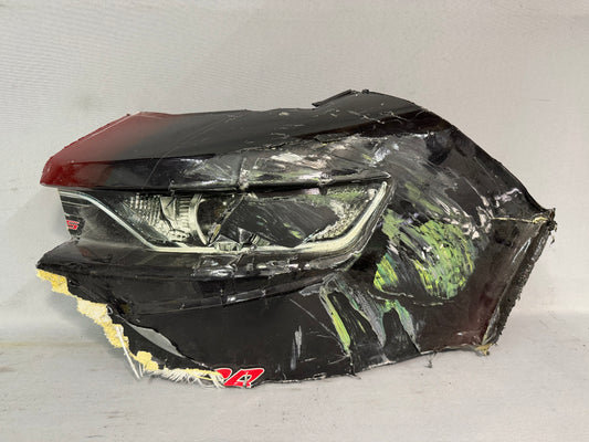 Austin Hill #21 2024 Chicago Dow Coatings Nascar Headlight Nose Corner