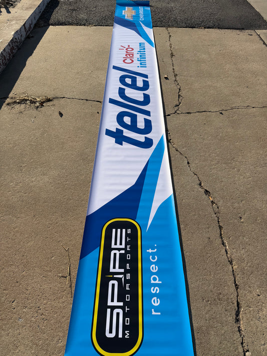 Andres Perez #77 2025 Telcel Claro Nascar Pit Wall Banner