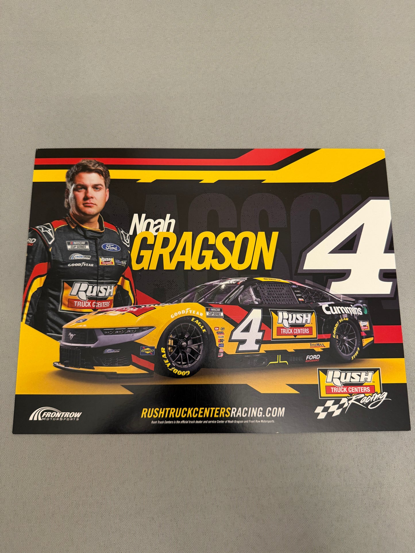 Noah Gragson #4 2025 Rush Truck Centers Nascar Hero Card