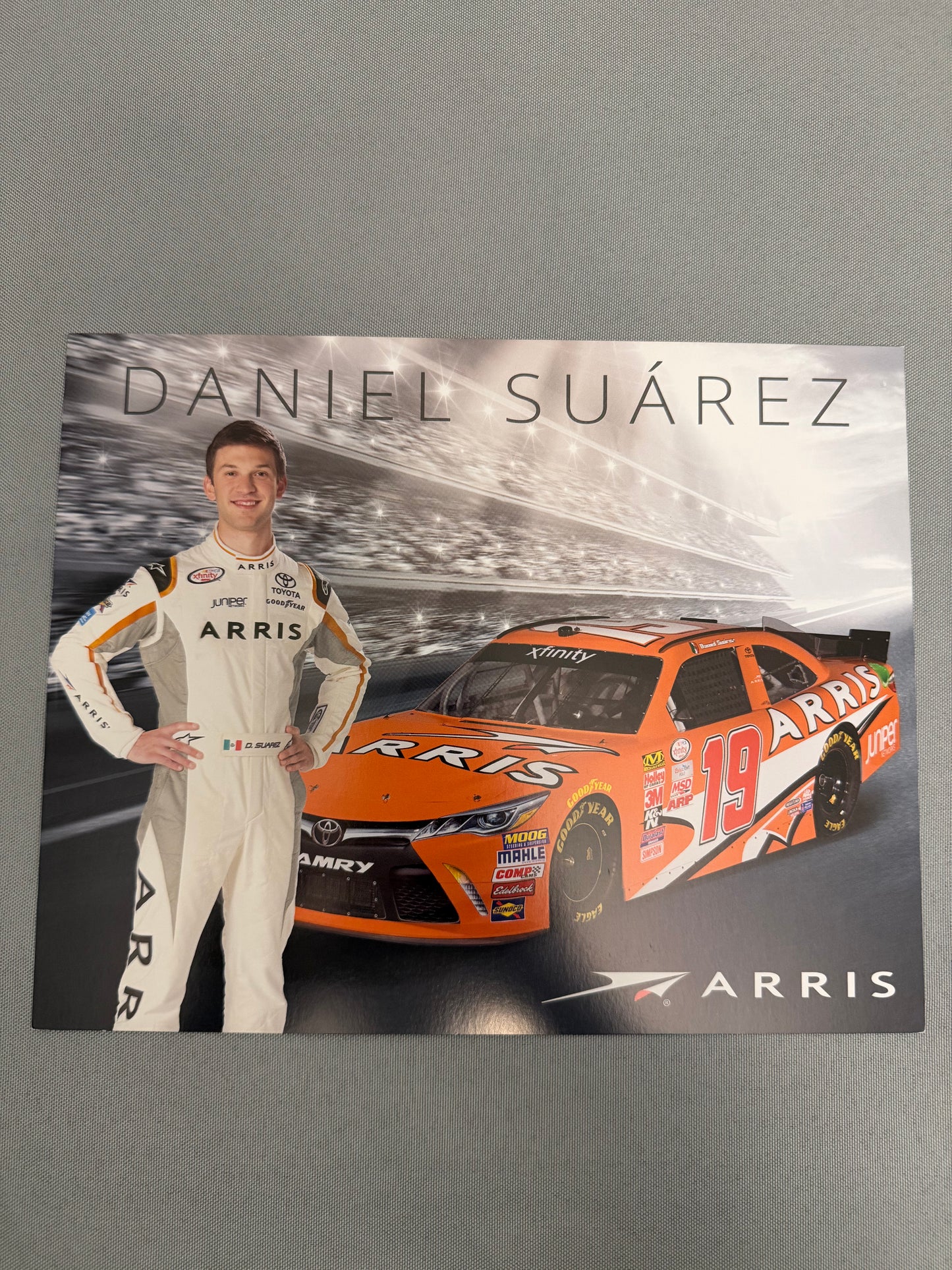 Daniel Suarez #19 2016 Arris Nascar Hero Card