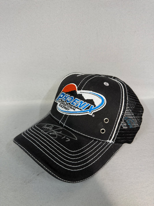 Timothy Peters #17 2015 Phoenix Raceway Nascar Autographed Victory Lane Hat