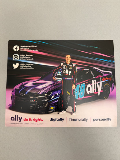 Alex Bowman #48 2023 Ally Night Nascar Hero Card