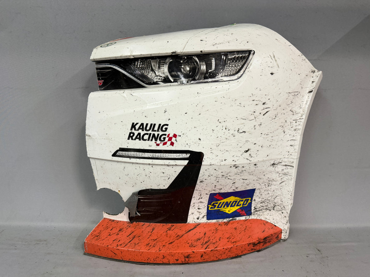 AJ Allmendinger #16 2024 New Hampshire Campers Inn RV Nascar Nose Corner