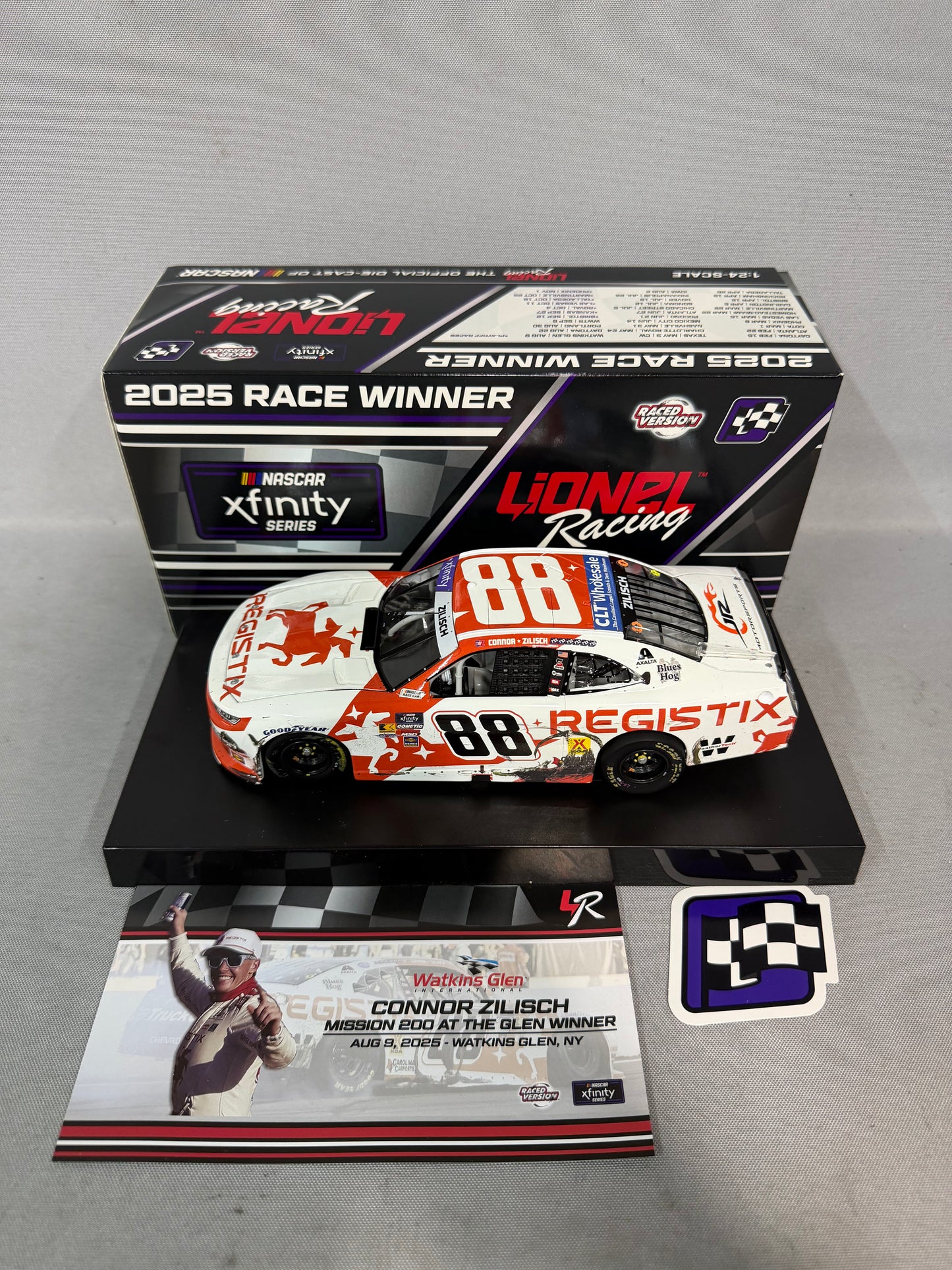 Connor Zilisch #88 2025 Watkins Glen Win Registix Nascar Diecast
