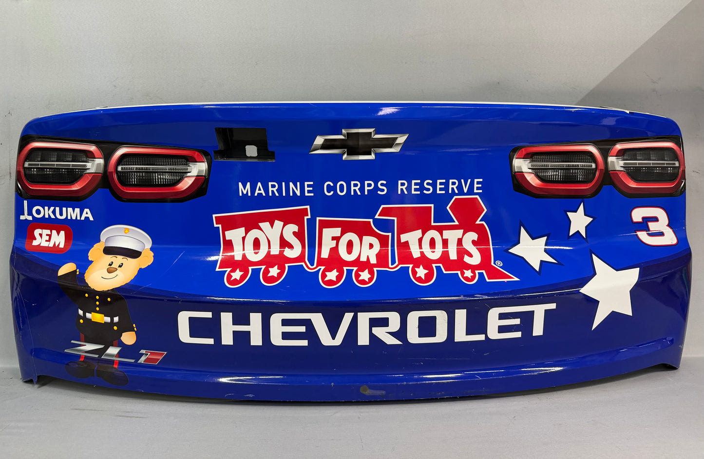Austin Dillon #3 2025 New Hampshire Toys For Tots Nascar Rear Bumper