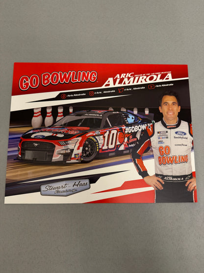 Aric Almirola #10 2023 Go Bowling Nascar Hero Card