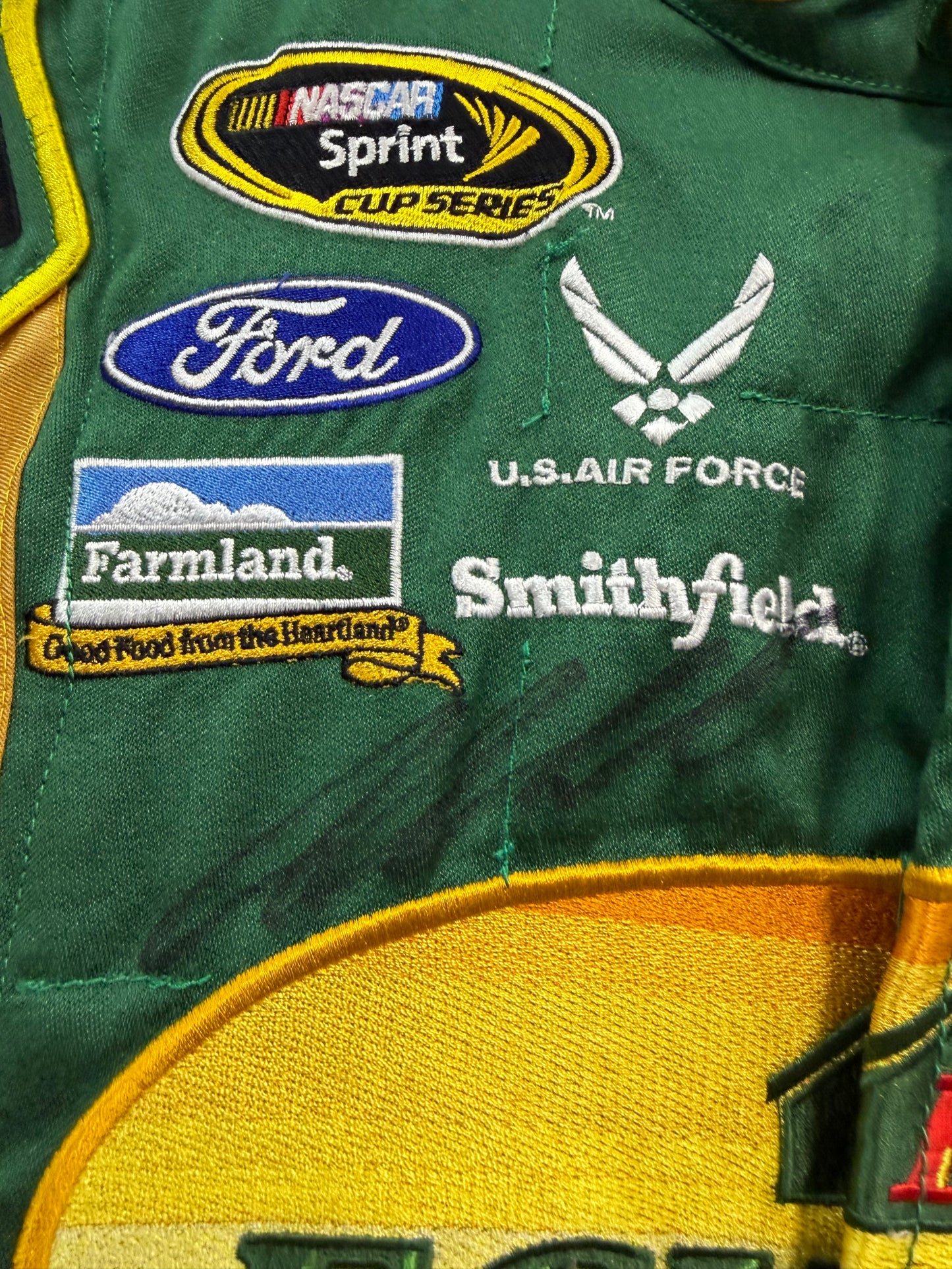 Aric Almirola #43 2013 Dual Autographed Eckrich Nascar Driver Firesuit