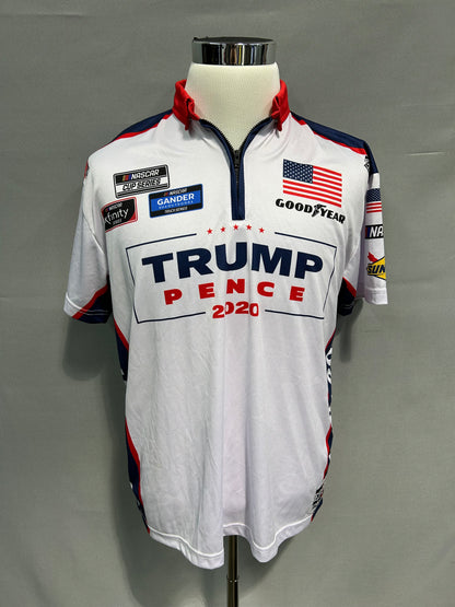 Trump Pence 2020 Nascar Crew Shirt Size Small