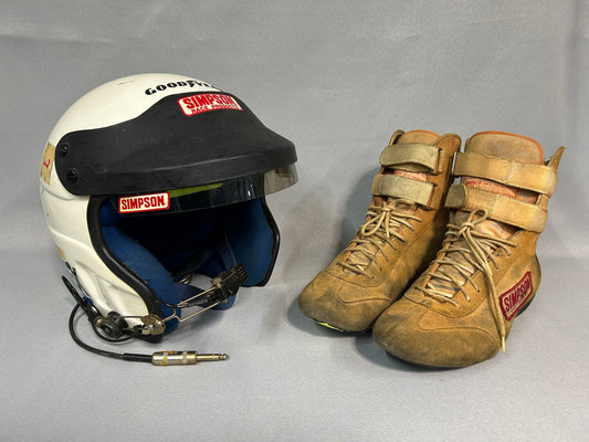 Alan Kulwicki #7 Zerex Nascar Driver Helmet and Shoes