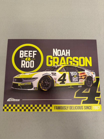 Noah Gragson #4 2025 Beef A Roo Nascar Hero Card