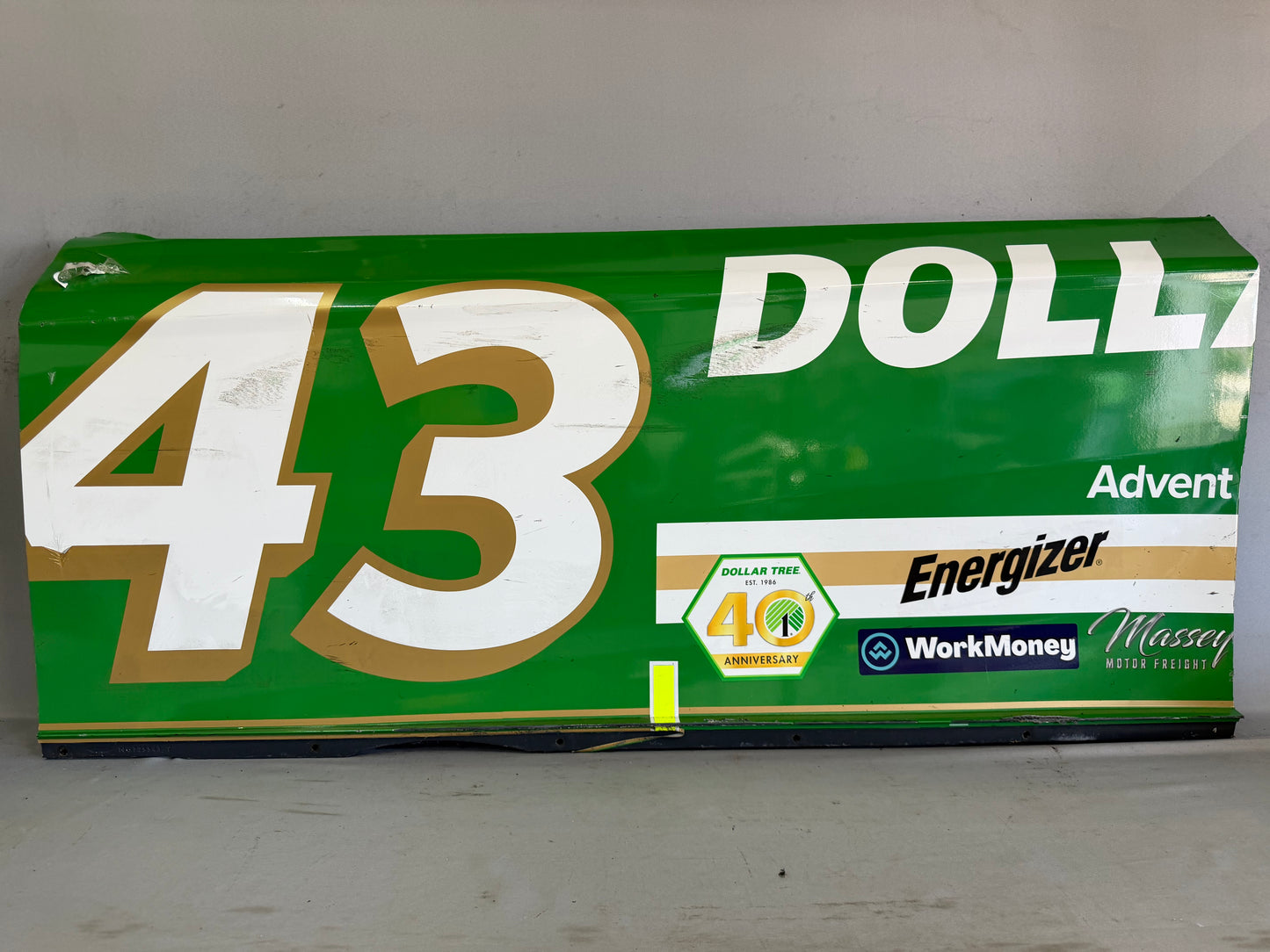 Erik Jones #43 2026 Sonoma Dollar Tree Nascar Door Panel