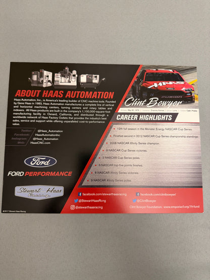 Clint Bowyer #14 2017 Haas Automation Nascar Hero Card