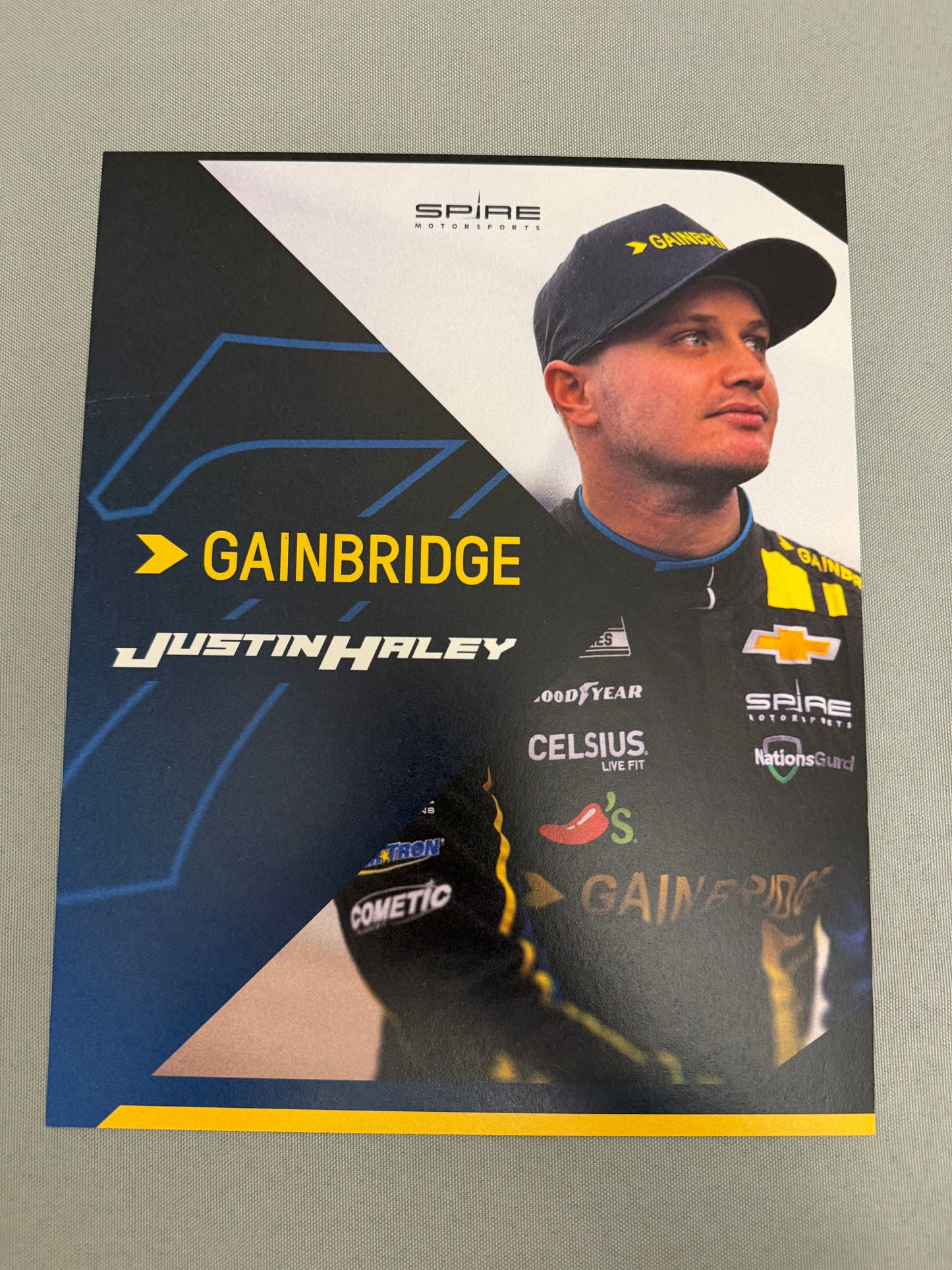 Justin Haley #7 2024 Gainbridge Nascar Hero Card