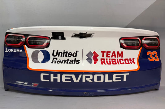 Austin Hill #33 2025 Talladega United Rentals Nascar Rear Bumper