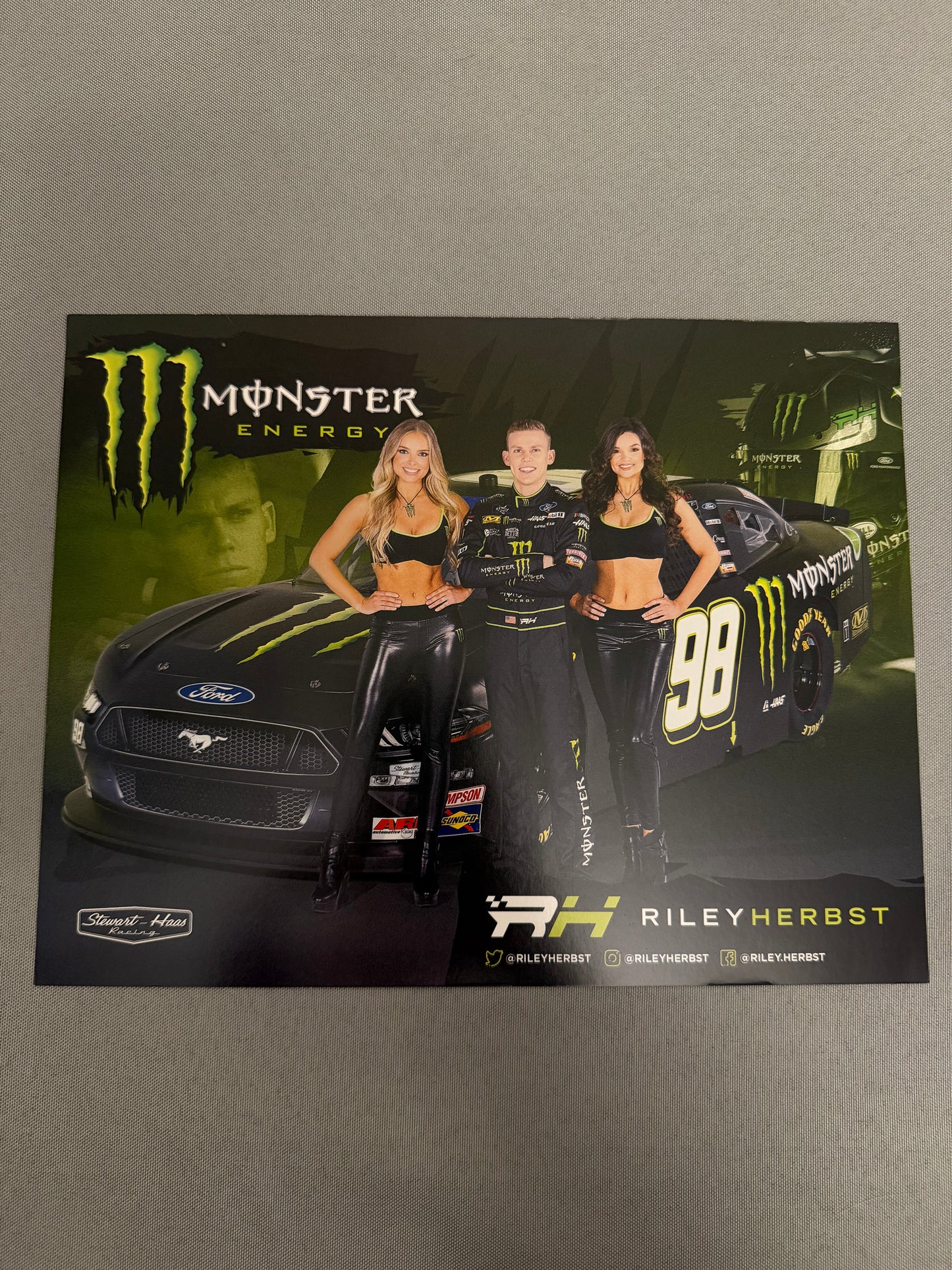 Riley Herbst #98 Monster Energy Nascar Hero Card