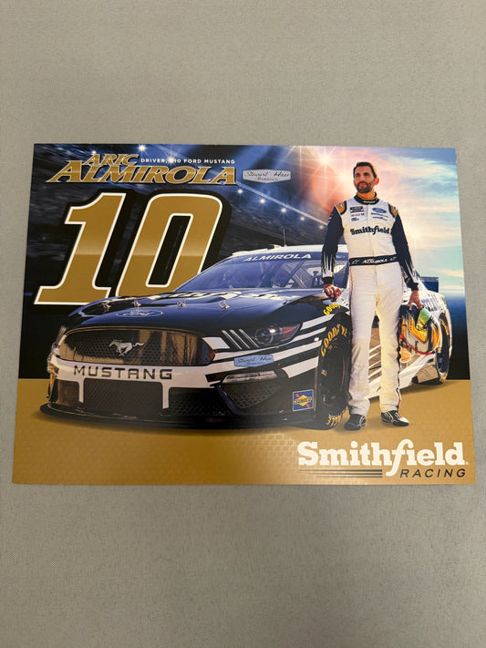 Aric Almirola #10 2021 Smithfield Nascar Hero Card