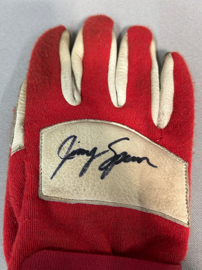 Jimmy Spencer #41 Autographed Nascar Simpson Driver Gloves