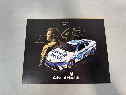 Erik Jones #43 2024 Advent Health Nascar Hero Card