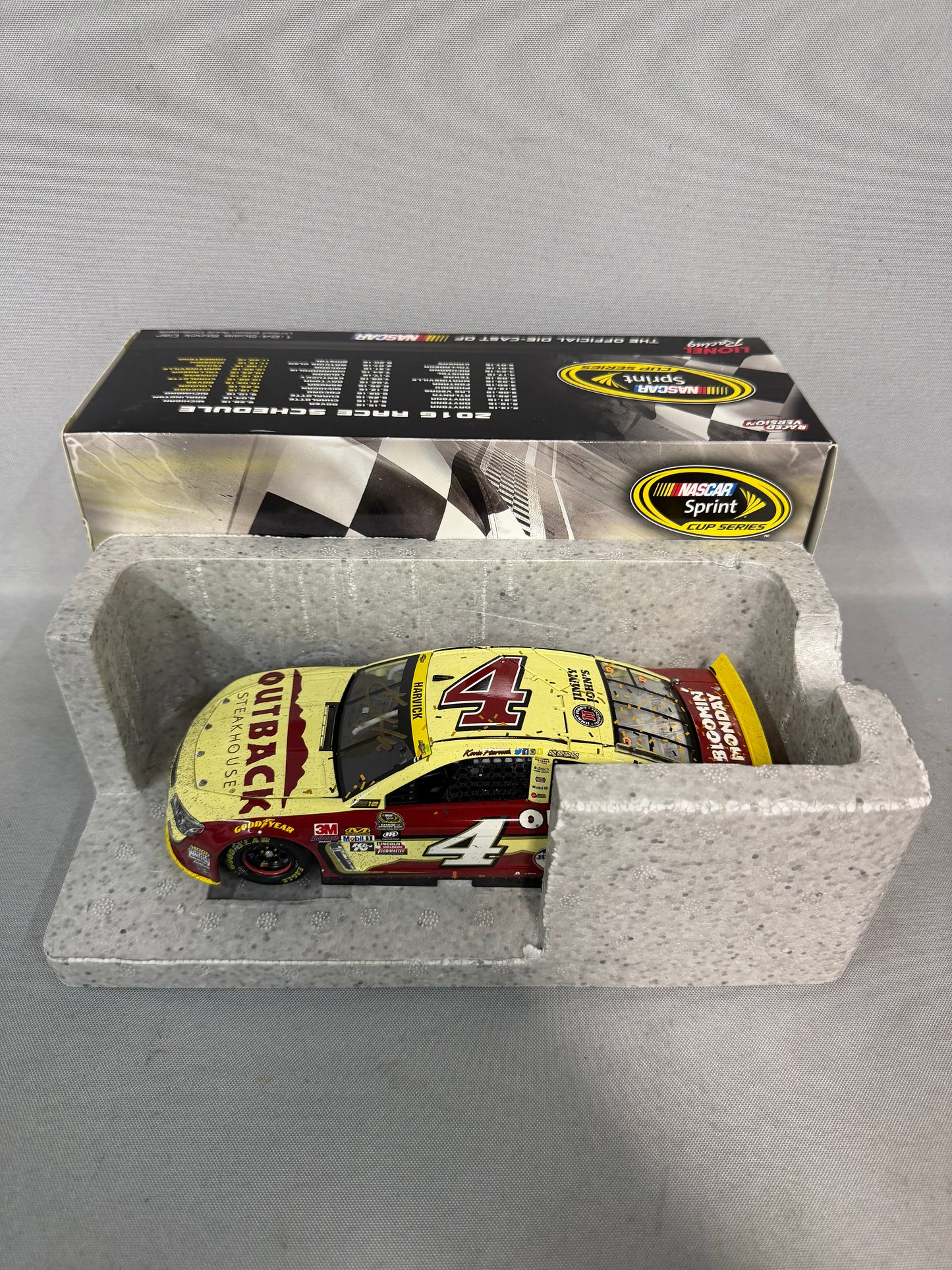 Kevin Harvick #4 2016 Kansas Win Outback Nascar Autographed Diecast