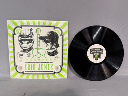 Erik Jones #20 2019 Nashville Champions Week Nascar Autographed Replica Vinyl Record