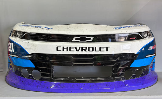 Austin Hill #21 2025 Bristol Bennett Transportation Nascar Front Nose