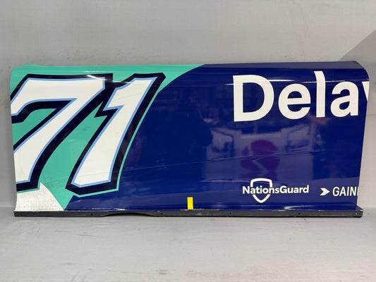 Michael McDowell #71 2025 Charlotte Roval Delaware Life Nascar Door Panel