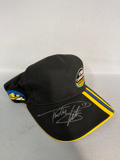 Timothy Peters #17 2013 Iowa Camping World Truck Series Nascar Autographed Victory Lane Hat