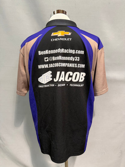 Ben Kennedy #33 Jacob Construction Nascar Crew Shirt Size 3XL