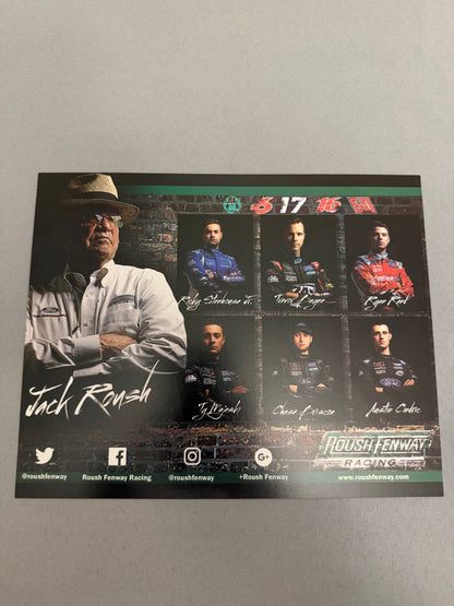 Roush Fenway Racing Driver Lineup Nascar Hero Card
