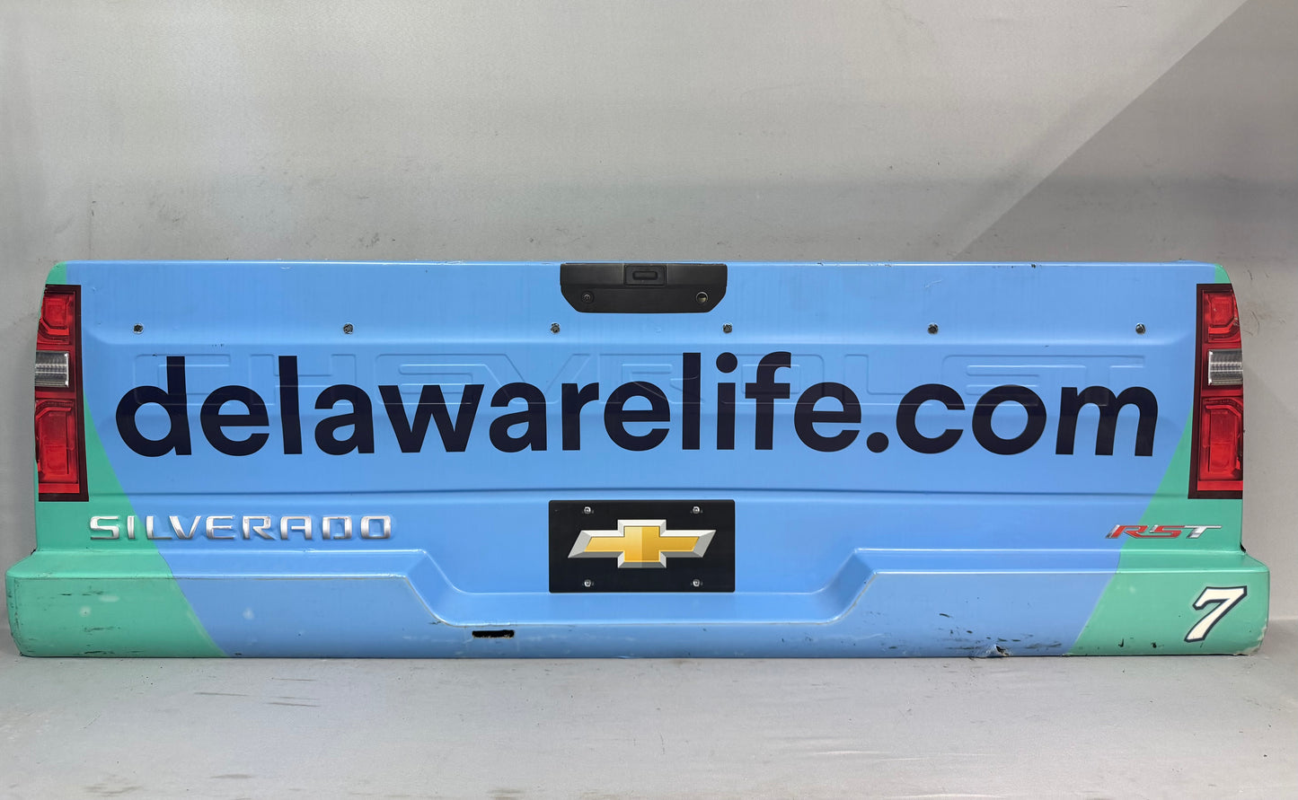 JJ Yeley #7 2025 Talladega Delaware Life Nascar Rear Bumper