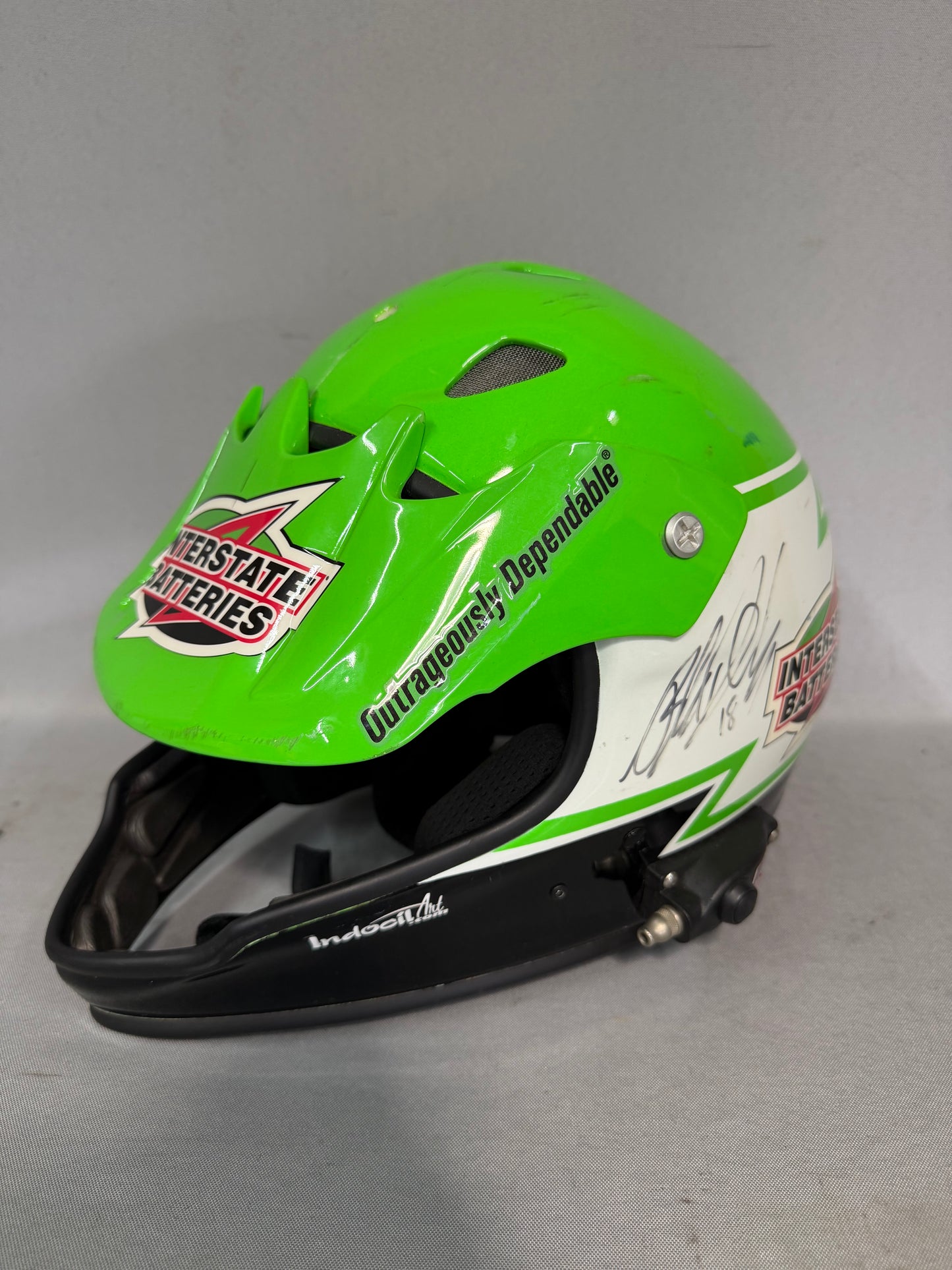 Kyle Busch #18 Interstate Batteries Nascar Pit Crew Helmet