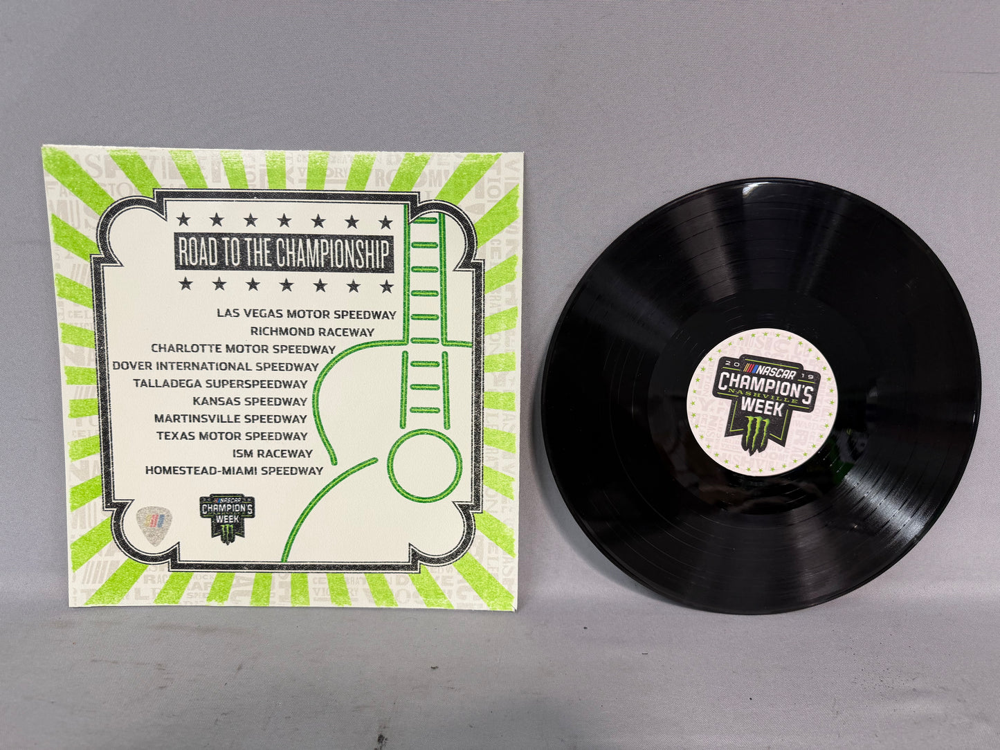 Alex Bowman #88 2019 Nashville Champions Week Nascar Autographed Replica Vinyl Record