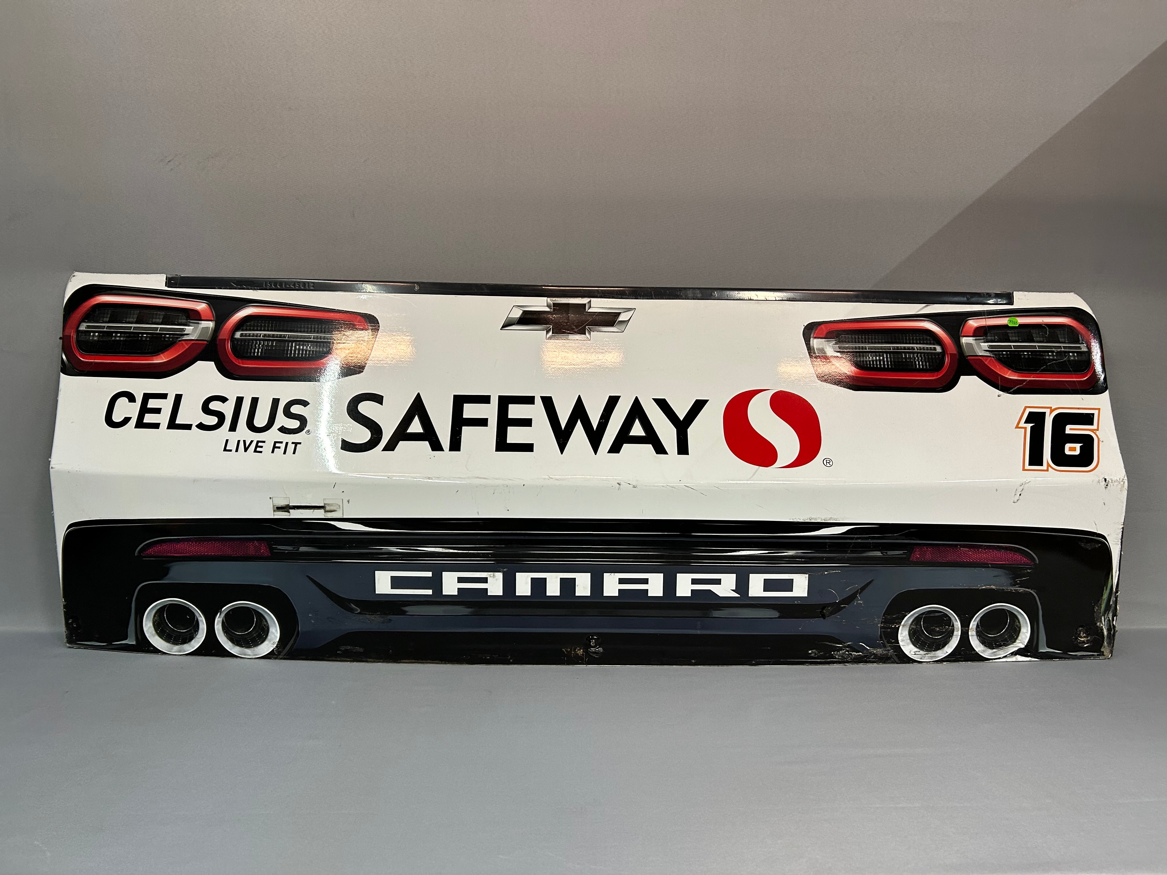 AJ Allmendinger #16 2024 Celsius Safeway Nascar Rear Bumper – Race Day ...