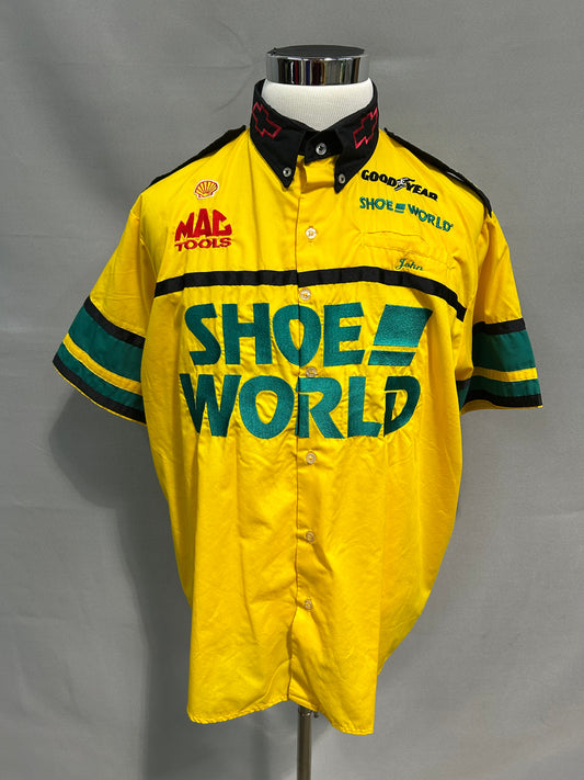 Dale Jarrett #32 Shoe World Nascar Pit Crew Shirt Size XL