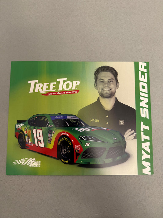 Myatt Snider #19 2023 Tree Top Nascar Hero Card