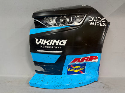 Anthony Alfredo #96 2026 Bristol 2 Dude Wipes Fragrance Free Nascar Autographed Nose Corner