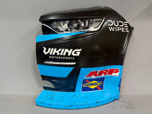 Anthony Alfredo #96 2026 Bristol 2 Dude Wipes Fragrance Free Nascar Autographed Nose Corner