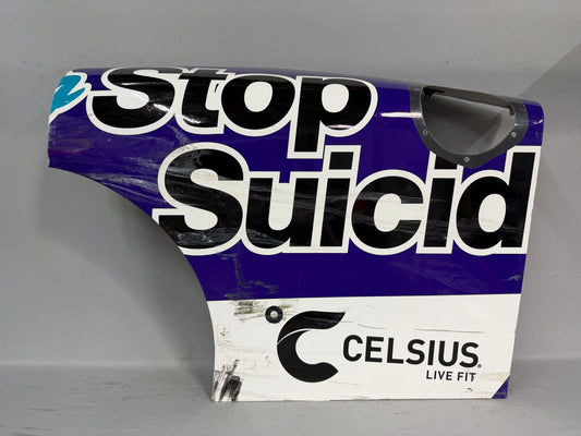 Daniel Dye #10 2025 WWTR Gateway Race To Stop Suicide Nascar Partial Quarter Panel