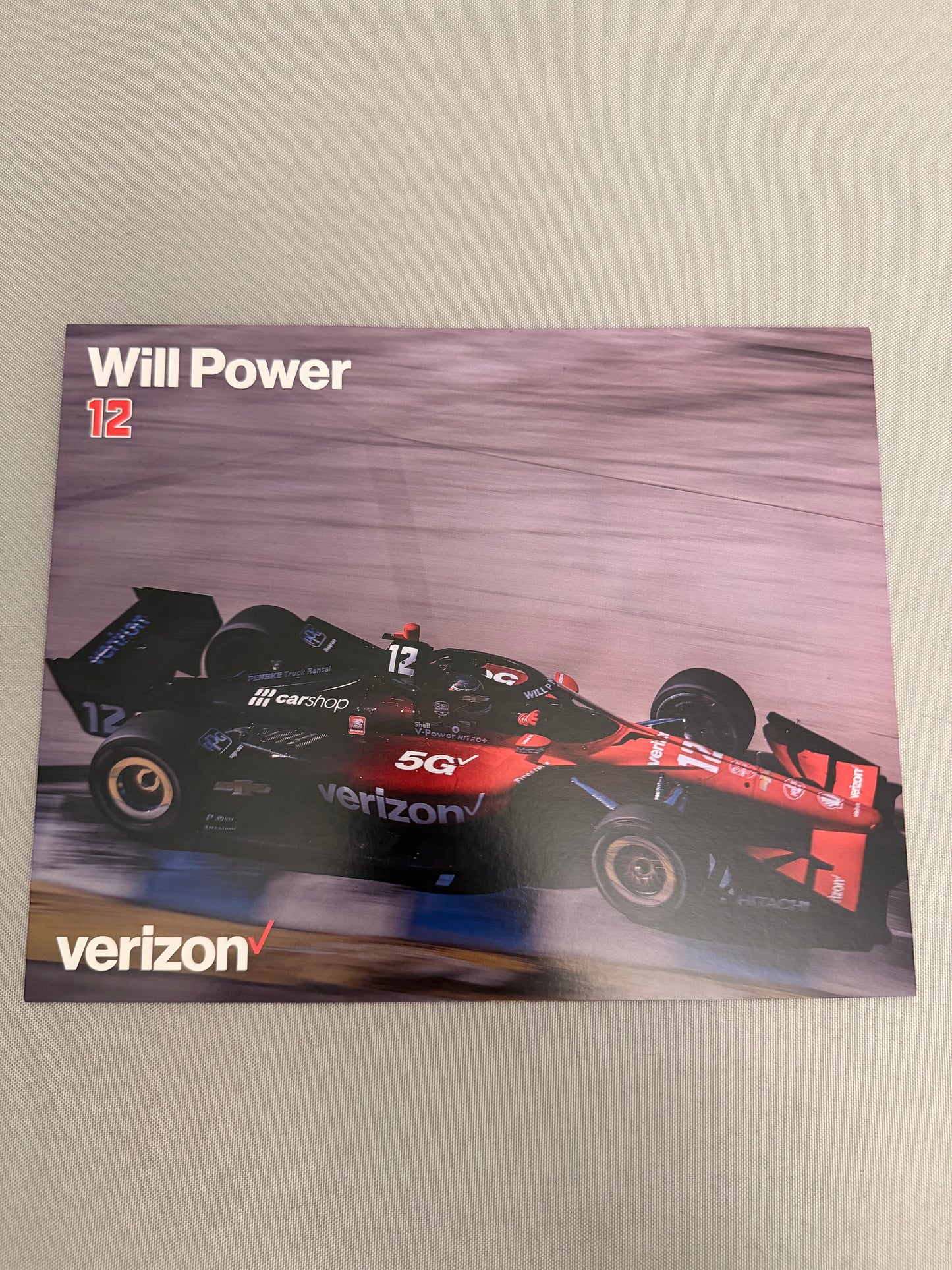 Will Power #12 2022 Verizon Indycar Hero Card