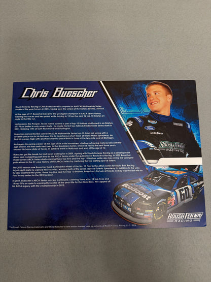 Chris Buescher #60 2014 Ecoboost Nascar Hero Card