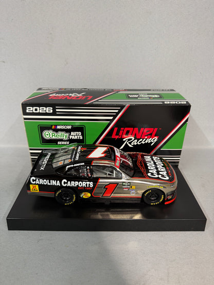 Connor Zilisch #1 2026 Carolina Carports Color Chrome Nascar Diecast