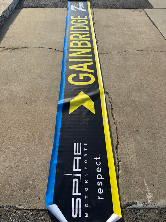 Justin Haley #7 2024 Gainbridge Nascar Pit Wall Banner