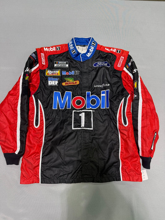 Clint Bowyer #14 Mobil 1 Nascar 2 Piece Crew Firesuit C-44 W-36 L-32