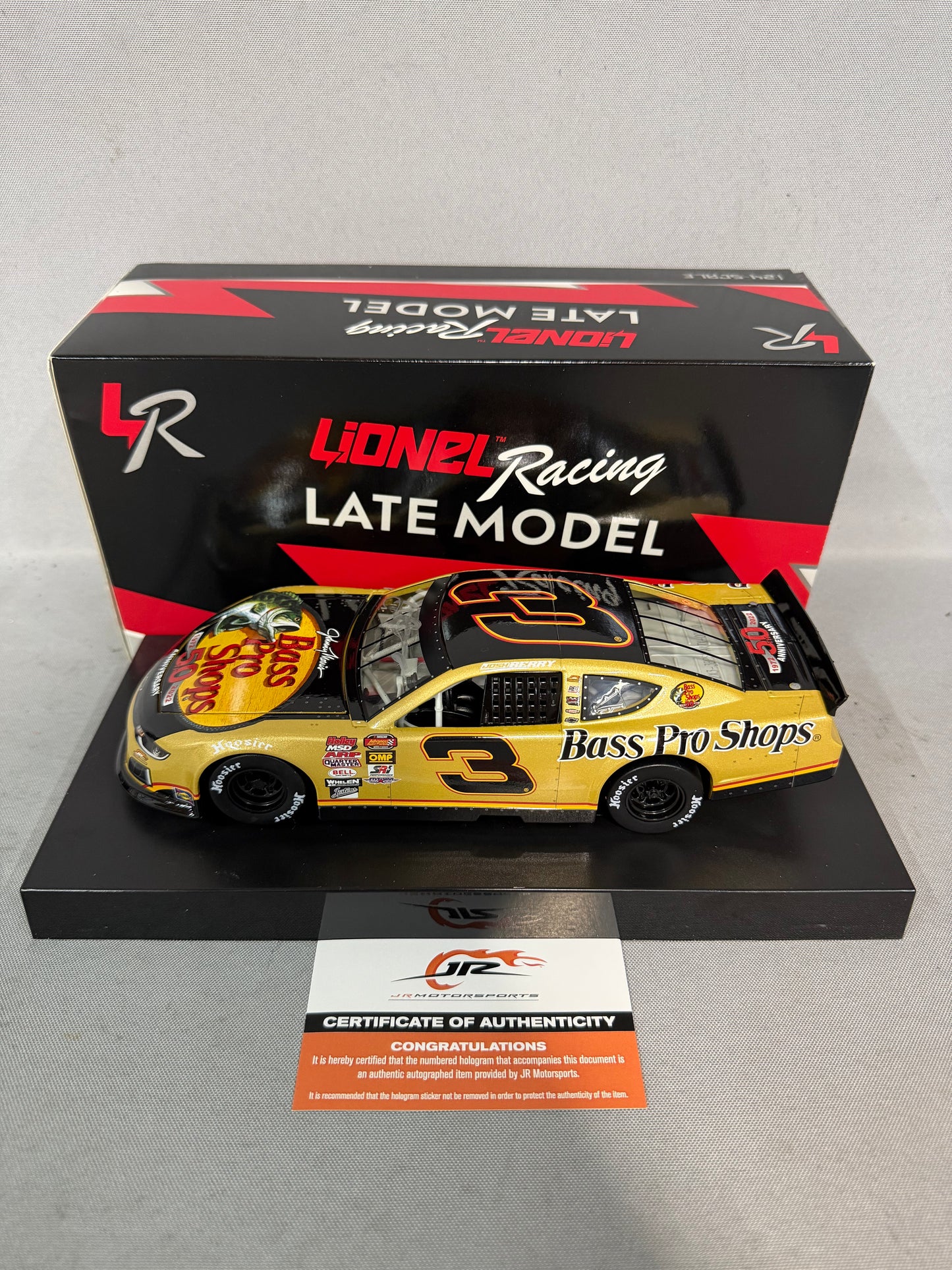 Josh Berry #3 2023 Bass Pro Shops Late Model Nascar Autographed Diecast