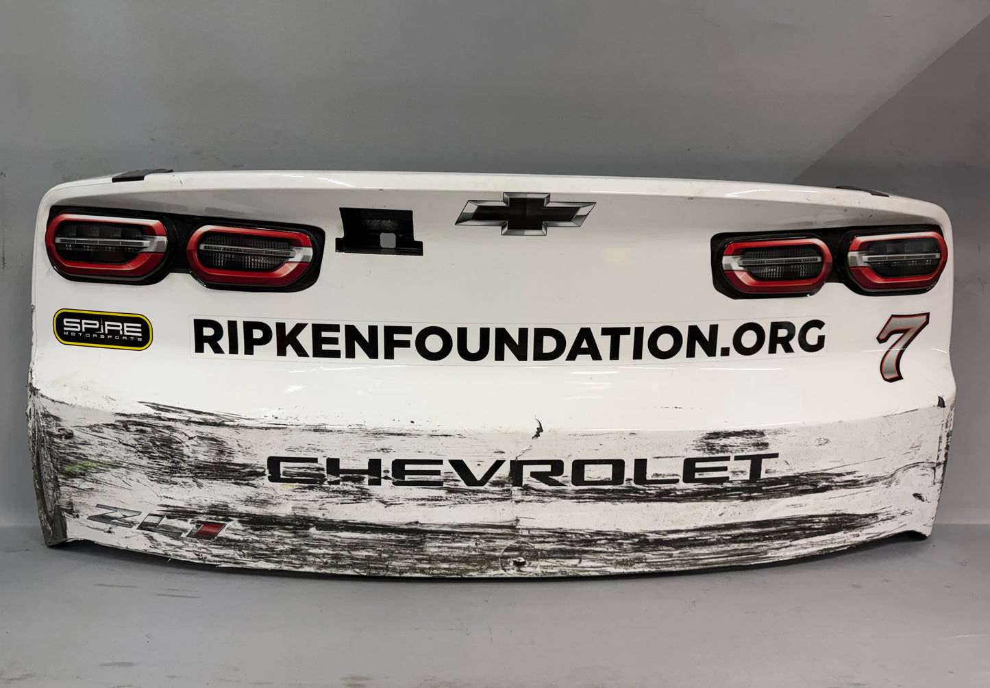 Daniel Suarez #7 2026 Bowman Gray Clash Cal Ripken Foundation Nascar Rear Bumper