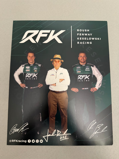 RFK Racing Driver Lineup Nascar Hero Card