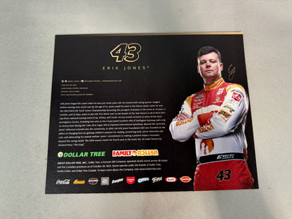 Erik Jones #43 2024 Family Dollar Nascar Hero Card